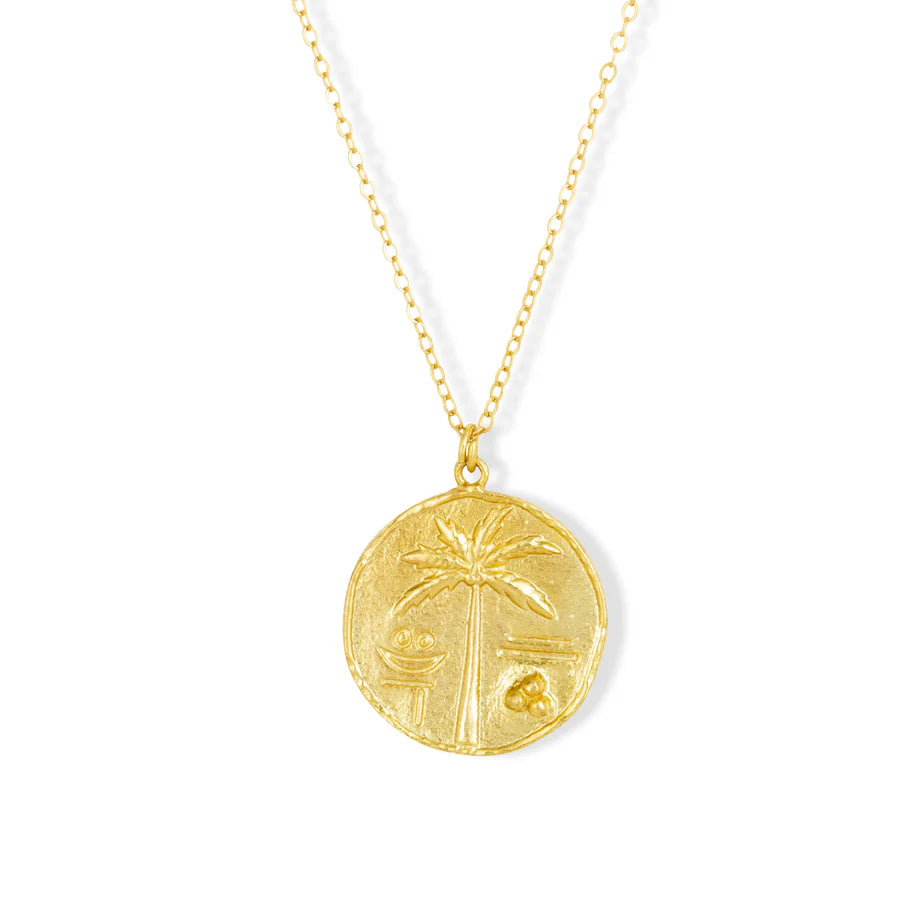 Palm Coin Necklace