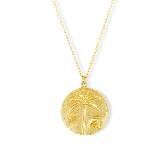 Palm Coin Necklace