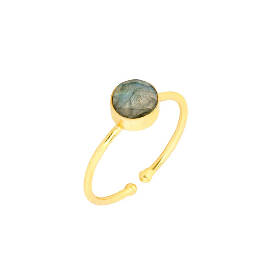Gold and Labradorite Ring